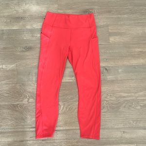 Fabletics leggings, coral color